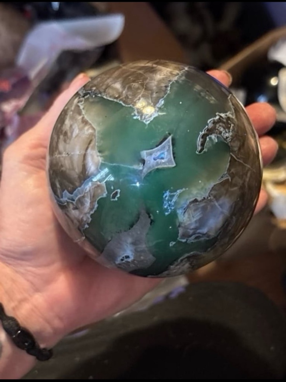 Volcano agate sphere - Picture 1 of 12